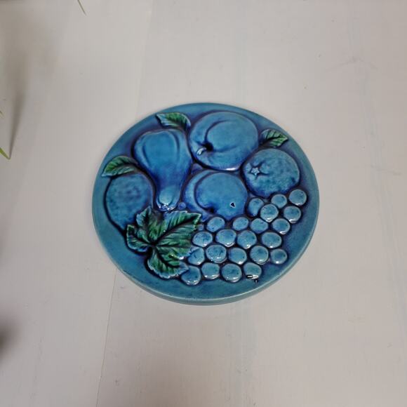 Retro Mood Indigo Trivet E3446 & Napkin Holder E8267 - Picture 2 of 6